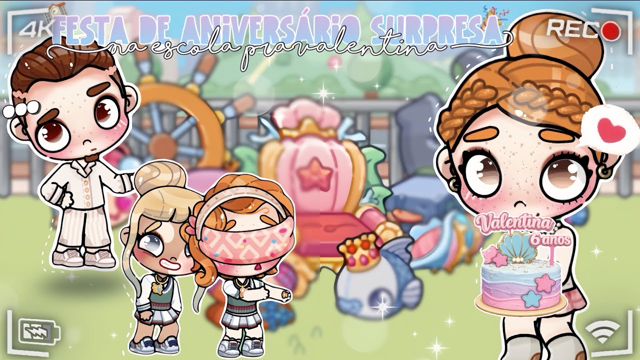 FESTA DE ANIVERSÁRIO SURPRESA NA ESCOLA PRA VALENTINA!!🏫🧜🏻‍♀️🎉||*VOICE* 🎙️|| AVATAR WORLD 