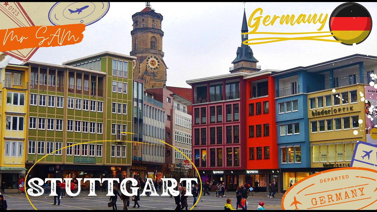 Stuttgart, Germany 🇩🇪 2023, City tour 4K , part 2