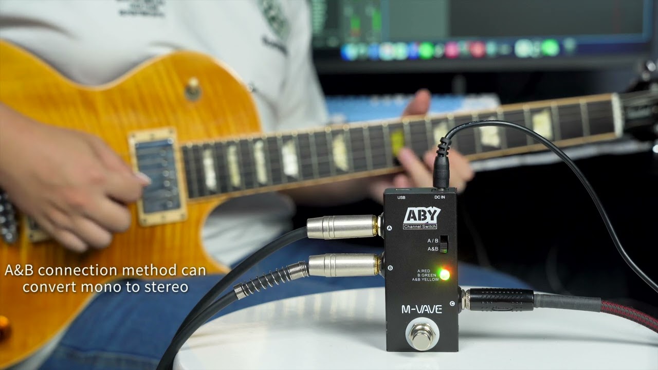 PEDAL M-VAVE ABY SELECTOR DE LINEA A/B A Y B