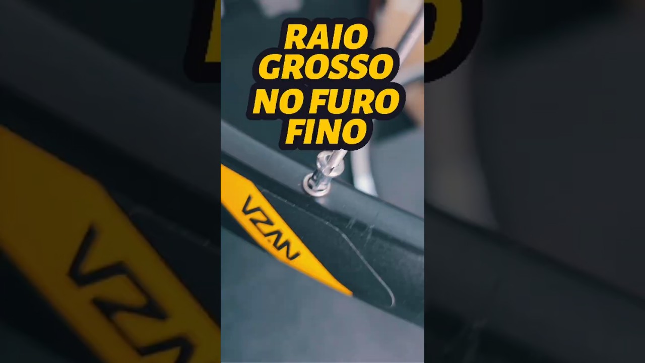 Como aumentar os furos do aro para usar raios grossos. Pedaleria