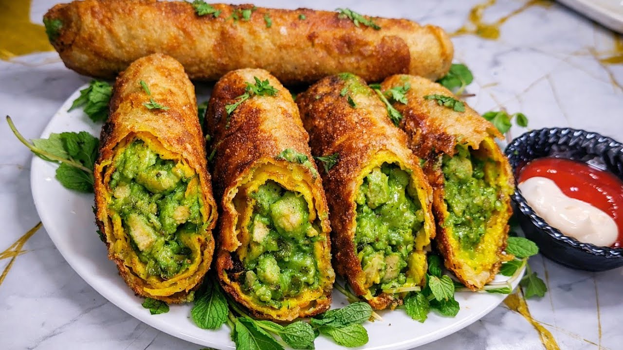 Chicken Peshawari Rangila Roll | Crispy Outside, Creamy Inside