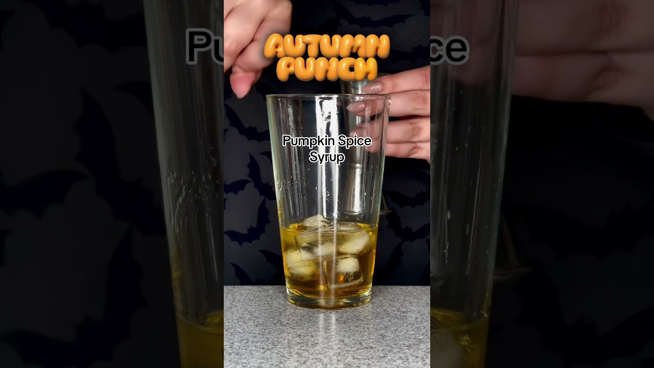 AUTUMN PUNCH COCKTAIL 🍂#autumncocktails #cocktails #fireball #spicedrum #easycocktail