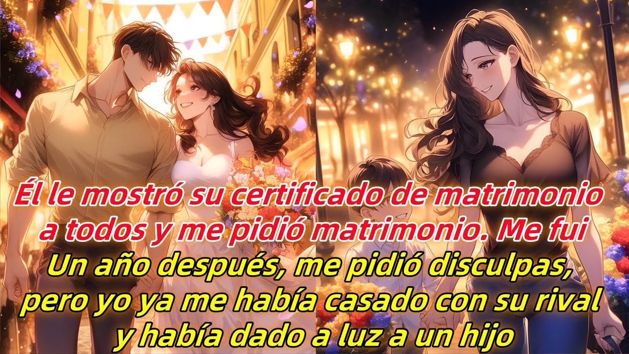 Me mostró su certificado de matrimonio,aun así me propuso.Luego se disculpó,pero yo ya estaba casada