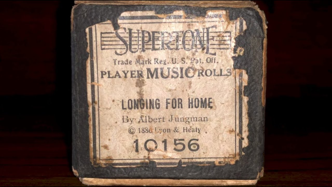Longing for Home - Albert Jungmann 1858 | Player piano roll