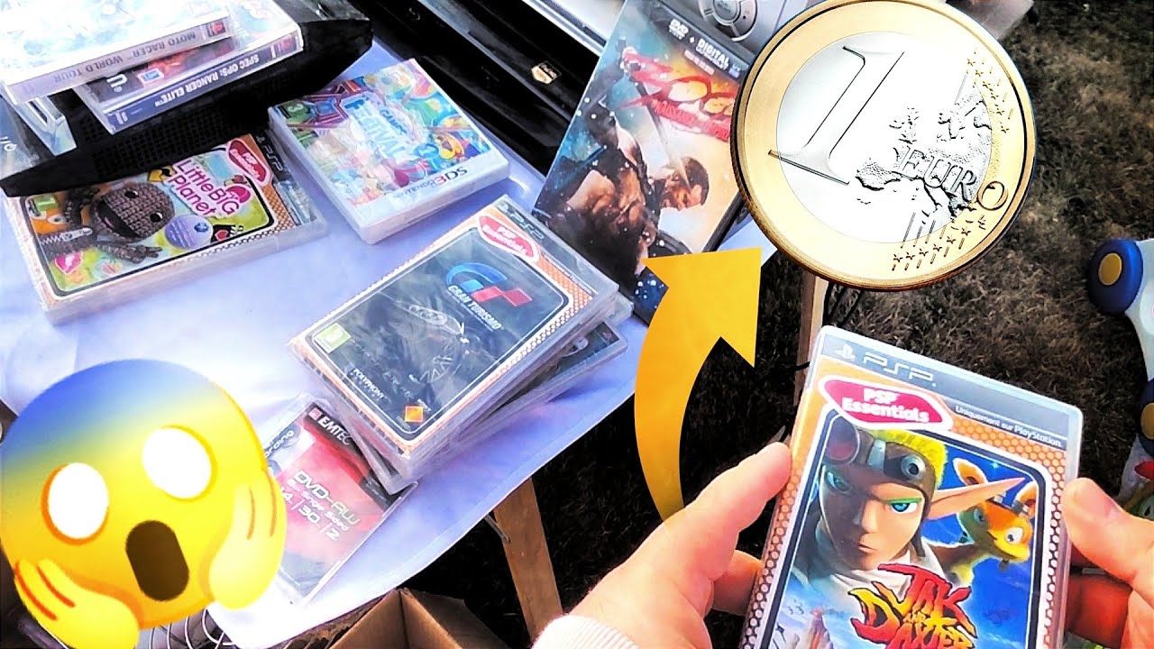1€ LE JEU PSP !!! Et j'achète encore une WiiU 🥰 [vide grenier live]