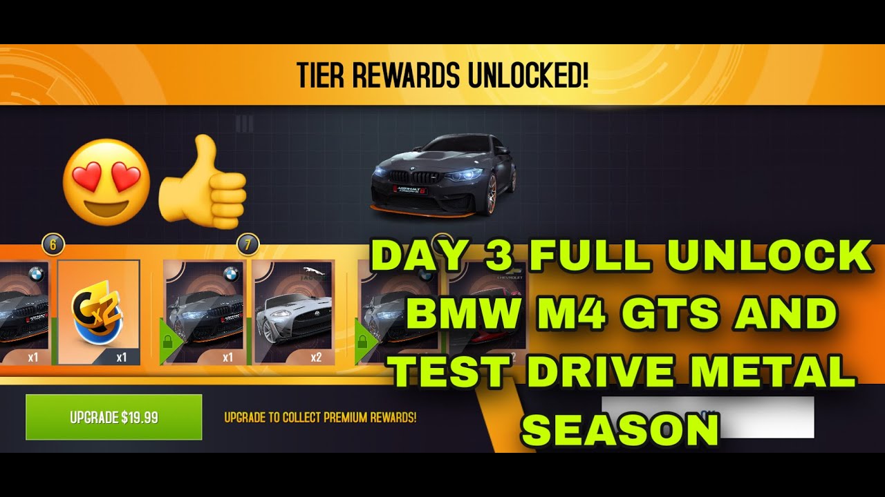 Asphalt 8, Day 3 Full Unlock BMW M4 GTS, Festival Check Out 😍👍