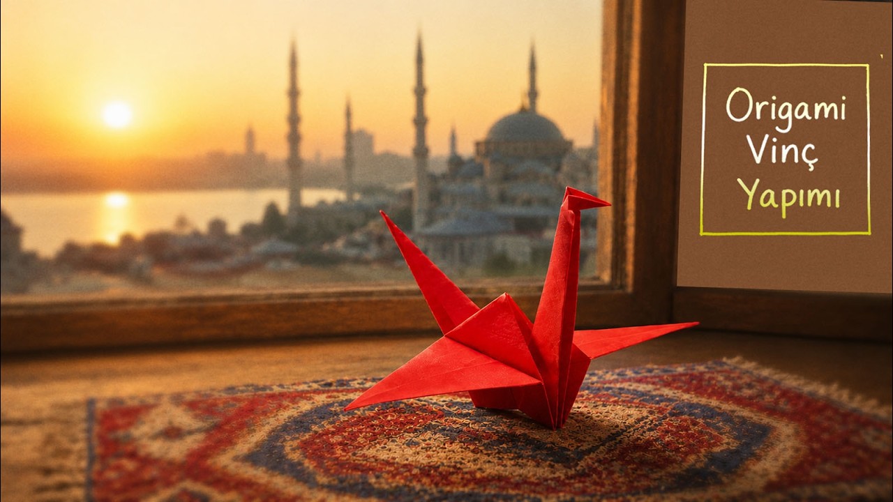 KAĞIT KATLAMA SANATI - Vinç nasıl yapılır