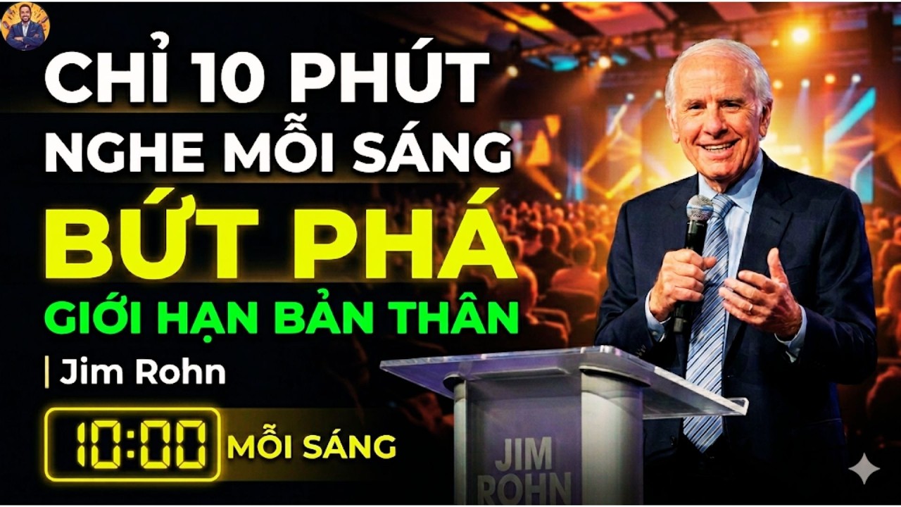 Chỉ 10 Phút Nghe Mỗi Sáng Để Bứt Phá Giới Hạn Bản Thân| Jim Rohn