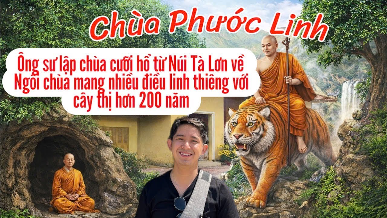 Chùa Phước Linh_ Ông Sư lập chùa cưỡi hổ từ Núi Tà Lơn về Thất Sơn. Ngọn núi còn hoang sơ....P1