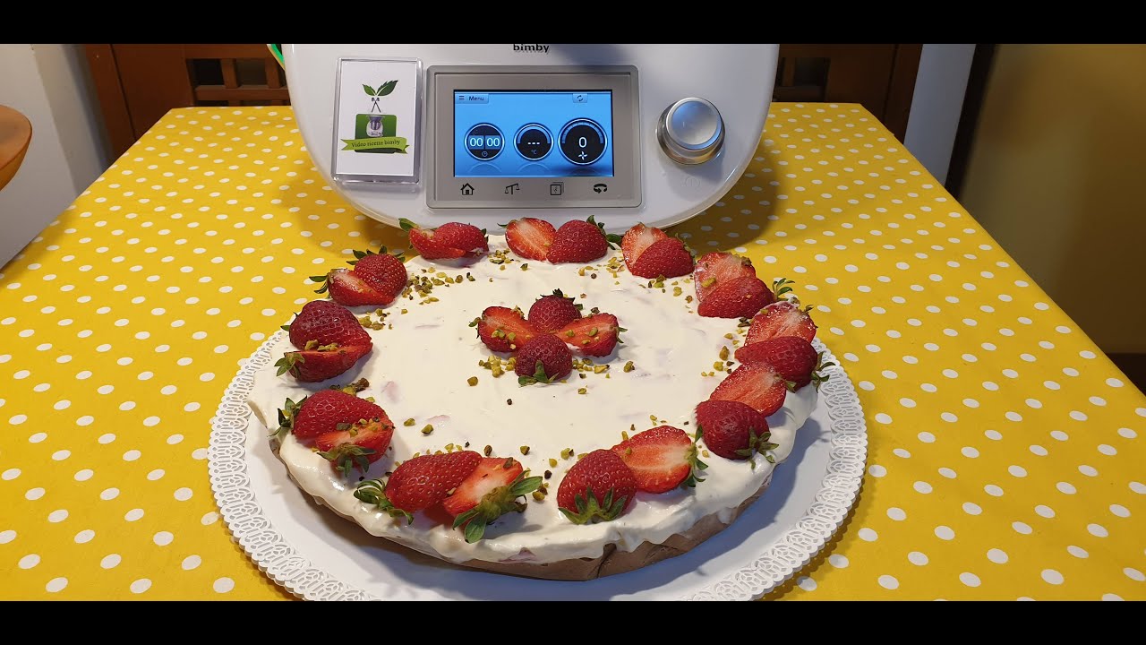 Cheesecake panna e fragole per bimby TM6 TM5 TM31