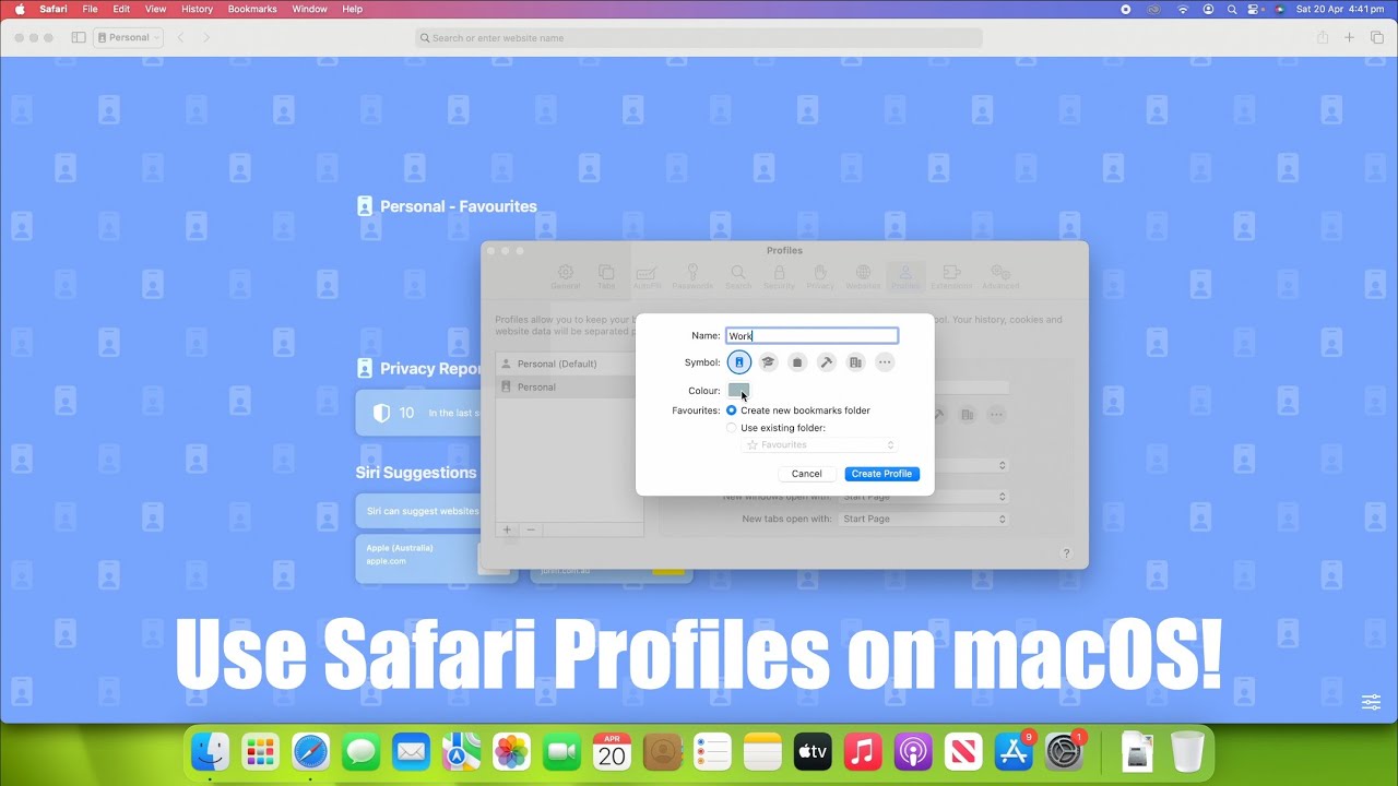 How to Use Safari Profiles on macOS Sonoma
