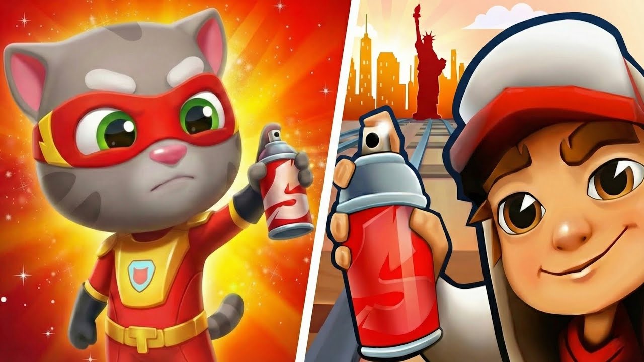 Subway Surfer VS Talking Tom Hero Dash - New Update Subway Surfer New York And Hero Dash Gameplay