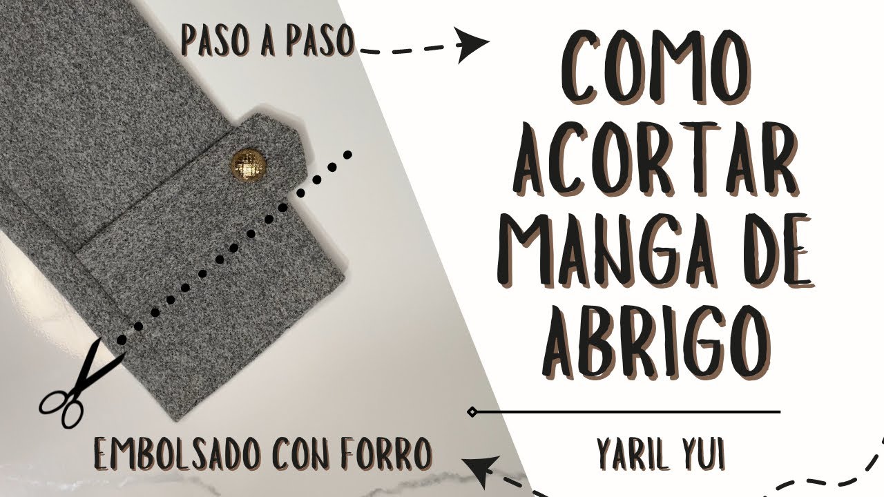 Cómo acortar manga de abrigo