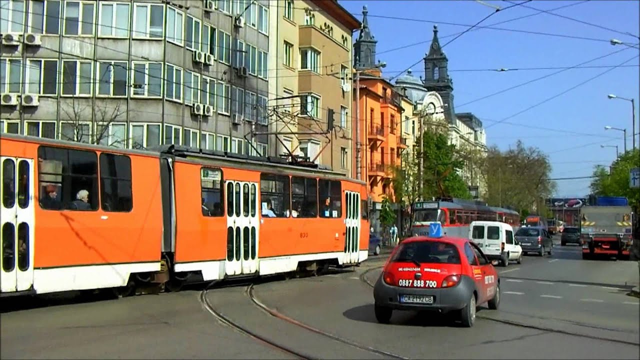 Trams in Sofia - Straßenbahn - Villamos - София  трамвай