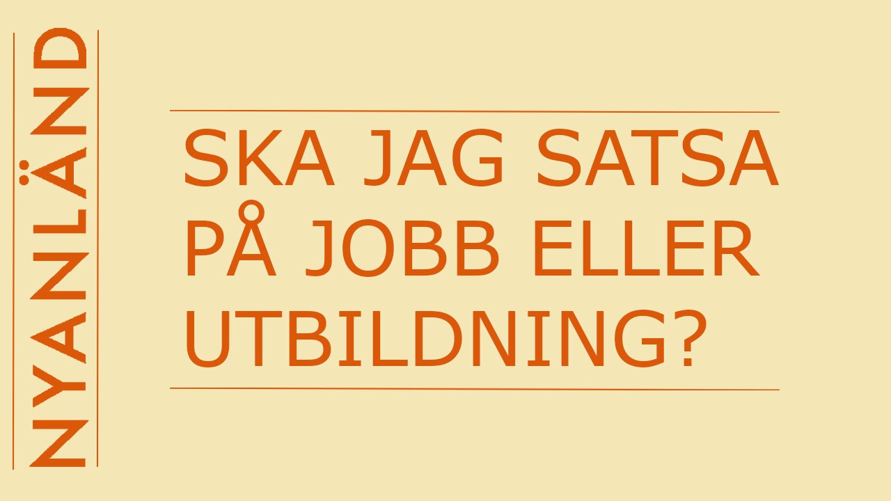 Nyanl&auml;nd: Vuxenutbildning