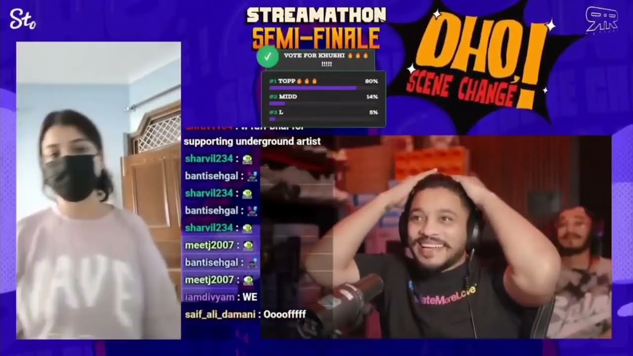 RAFTAAR'S REACTION TO KHUSHI'S RAP 🥵🔥 #ohoscenechange #raftaar