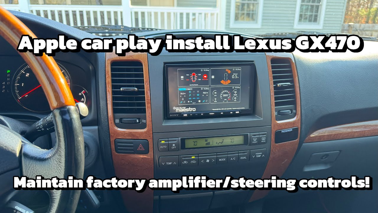 We update our Lexus GX470 with an APPLE CAR PLAY Head unit!!