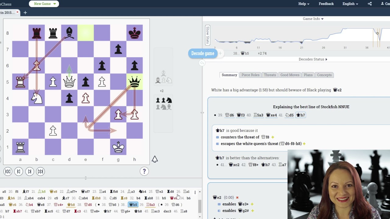 Chess Analysis Tips Rd3: WIM Camelia Ciobanu with DecodeChess