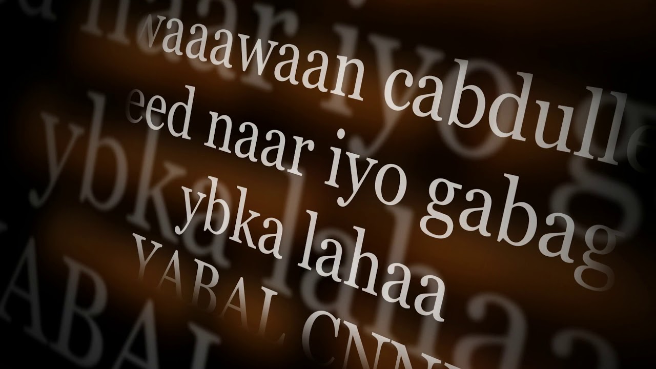 abwaan cabdulle geedanaar