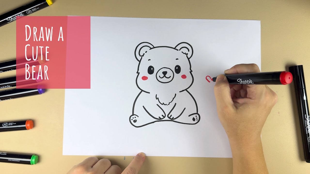 Draw a Cute Chubby Bear - Easy & Relaxing Art