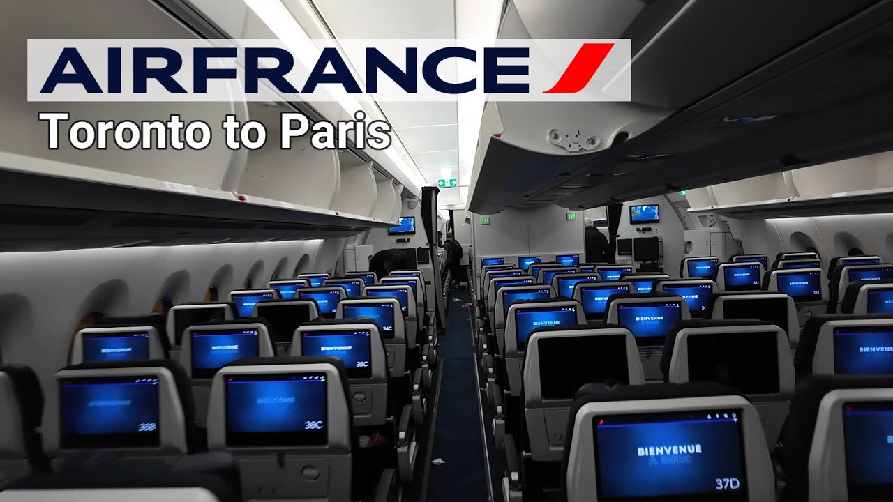 Air France Flight AF355 | Toronto to Paris | Airbus A350-900 | Economy Class