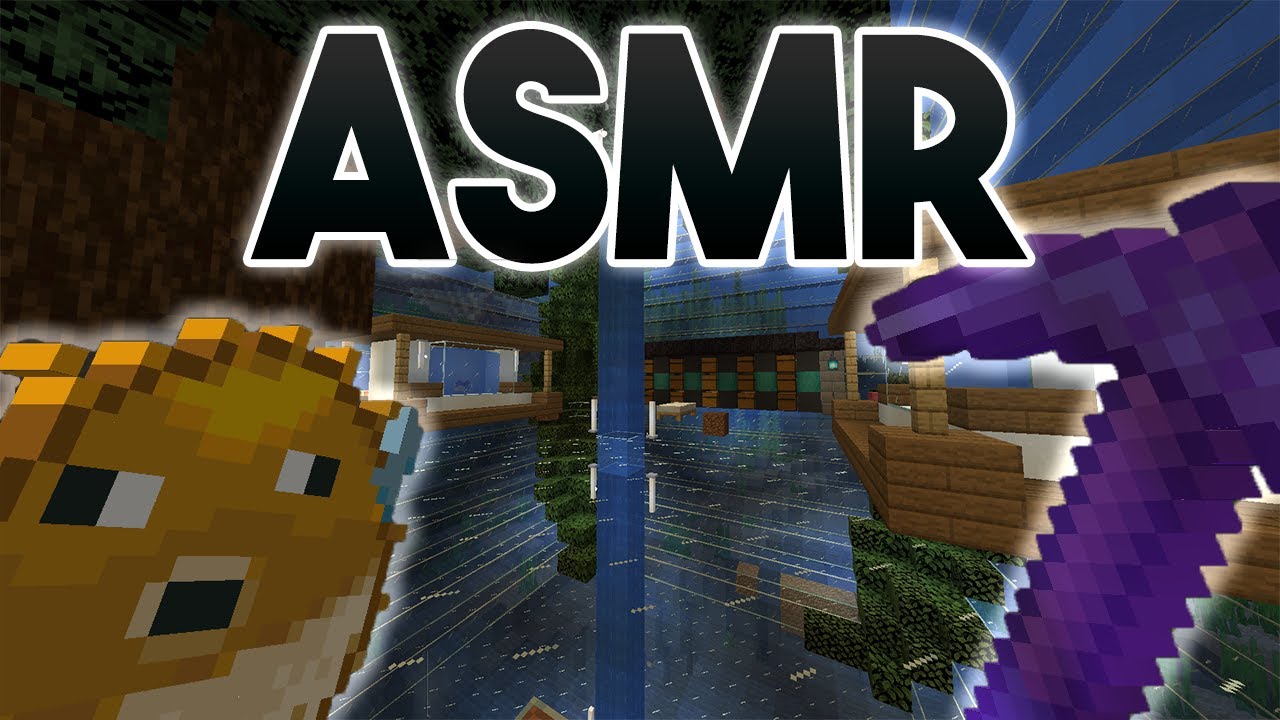 ASMR Minecraft: New Underwater Build 🥶 Ep. 6 (Gum + Whisper + Keyboard Sounds)
