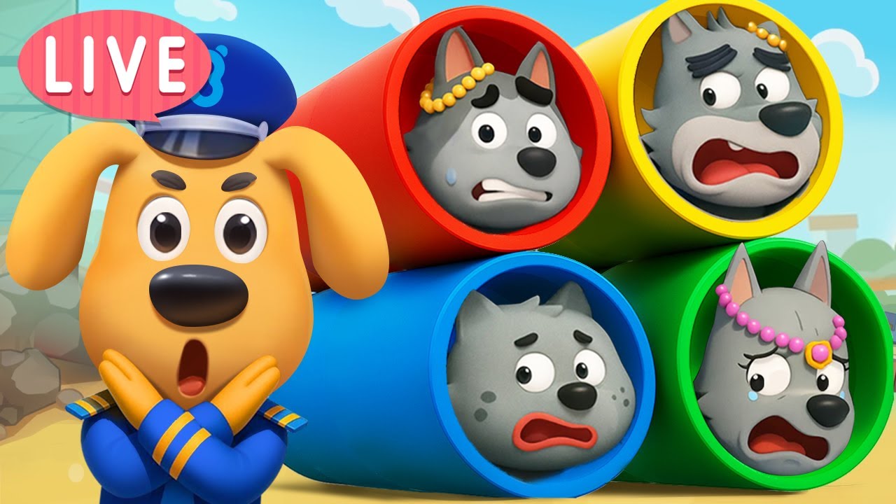 🔴LIVE | Police Chase Adventure | Useful Story | Cartoon | Safety Rules for Kids | Sheriff Labrador