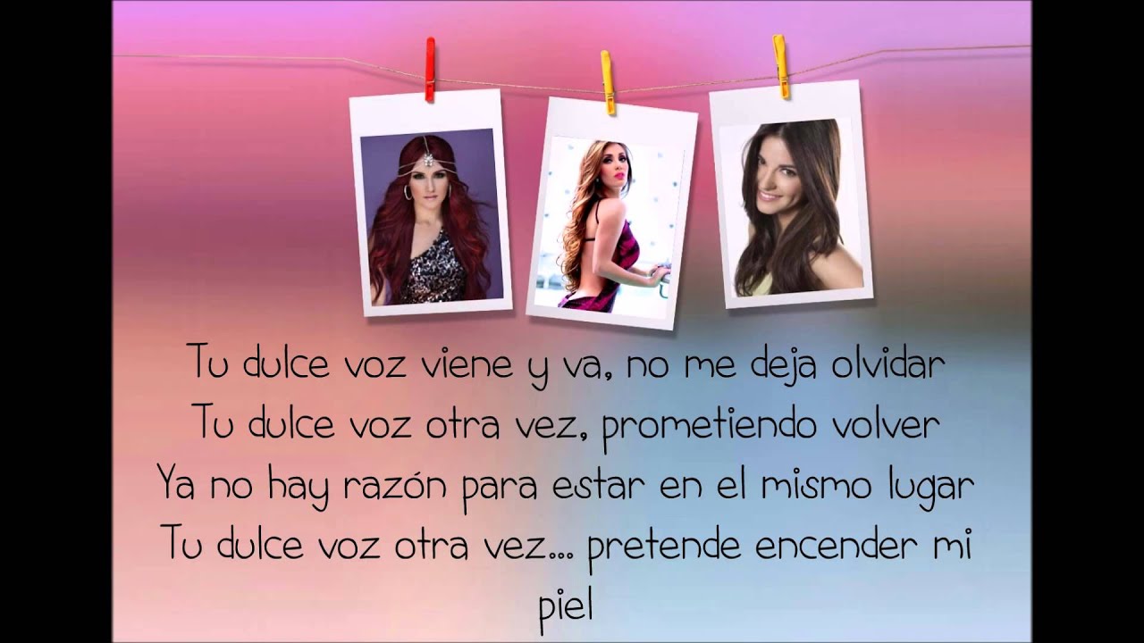 Tu Dulce Voz (letra) RBD