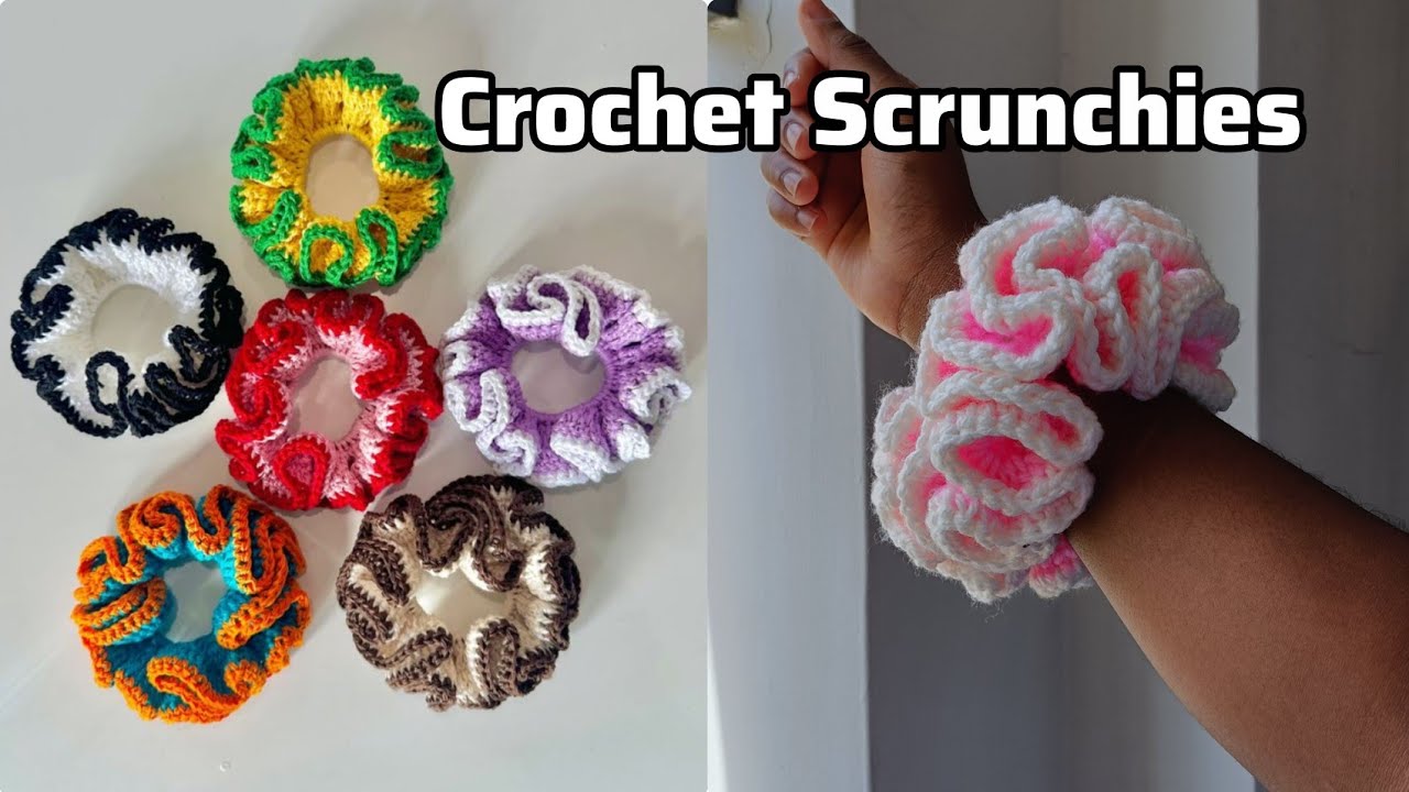 Easy Crochet Scrunchies Tutorial || Beginners friendly ||  Step-by-Step in different Sizes