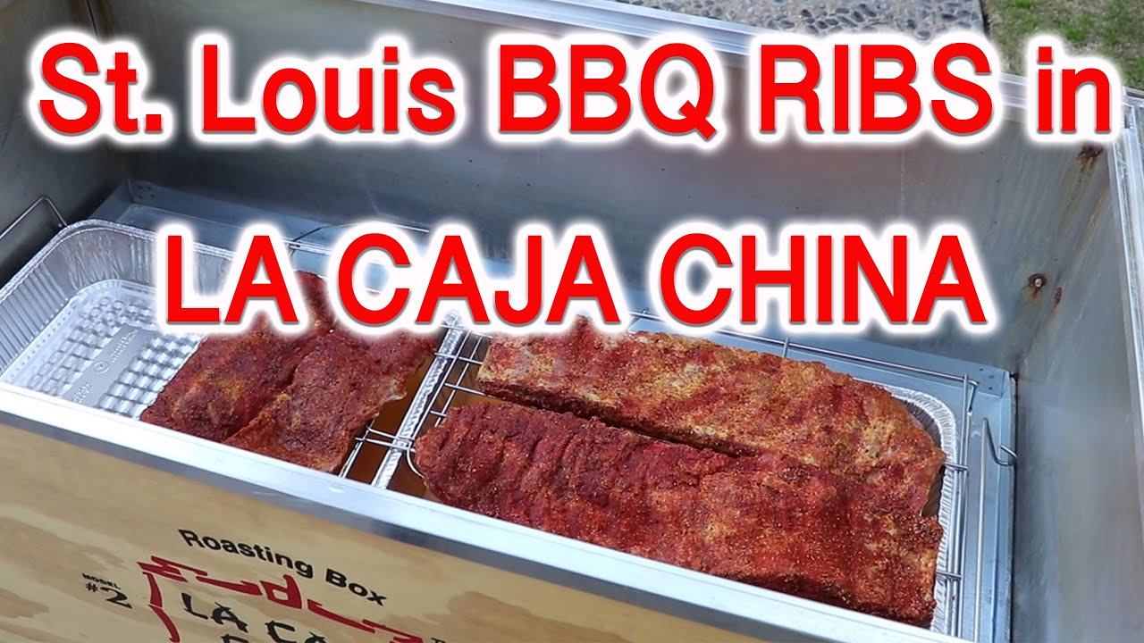 St. Louis BBQ Ribs in La Caja China - RED ROBIN SEASONING TRIAL