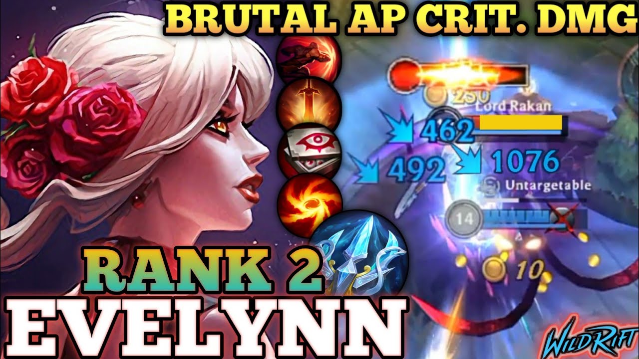 EVELYNN MONSTER ONE SHOT ERASE! OVERPOWER META BUILD - TOP 2 GLOBAL EVELYNN BY Veilきれい 魂 - WILD RIFT
