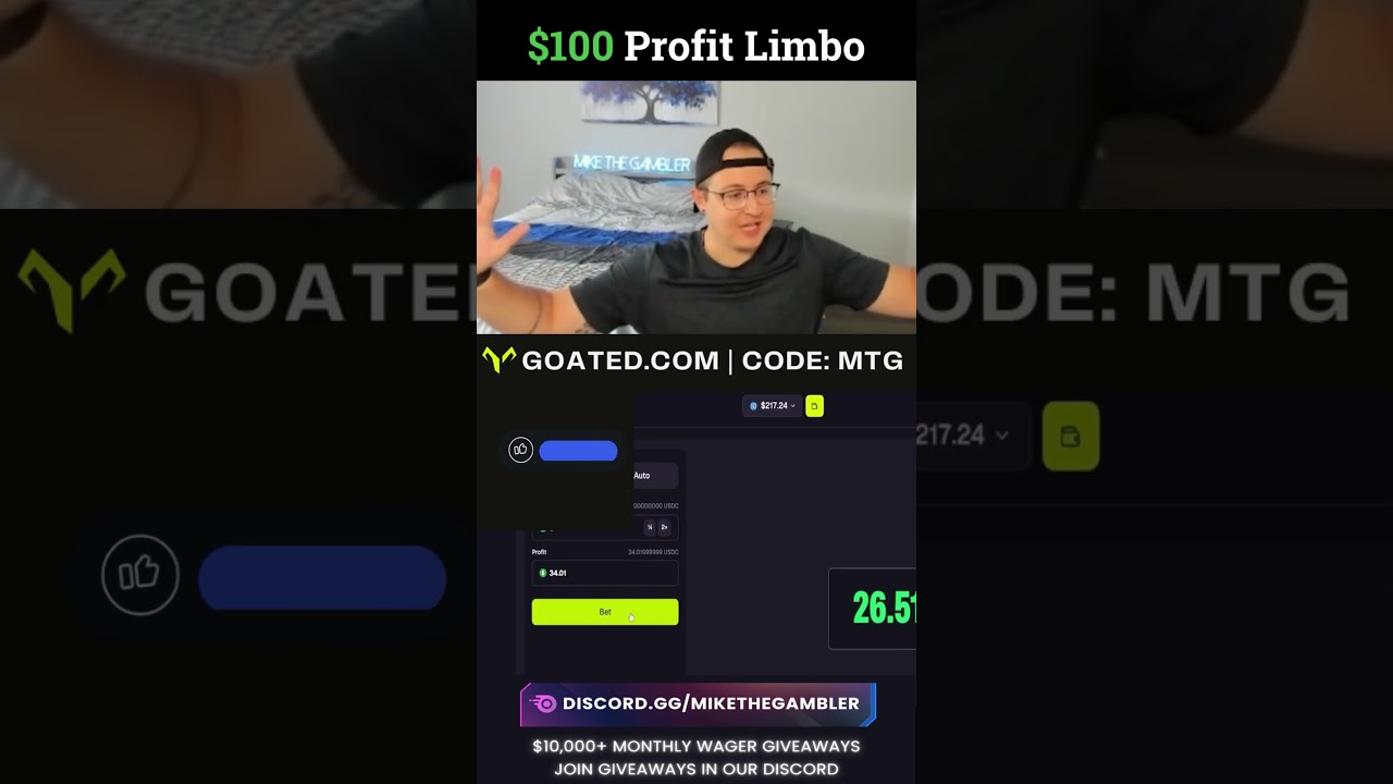 Easy $100 PROFIT on LIMBO! in Goated Casino 