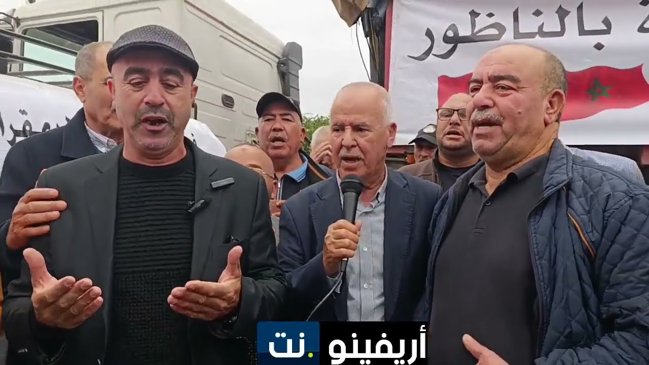 مسيرة حاشدة  لسيارات الأجرة و الشاحنات تجوب الناظور بمناسبة  المسيرة الخضراء