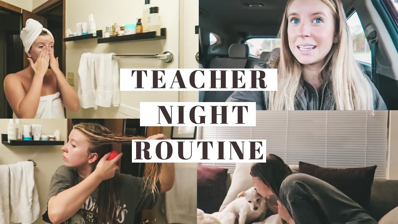 UNWIND WITH ME | Teacher Night Routine, Get Unready With me