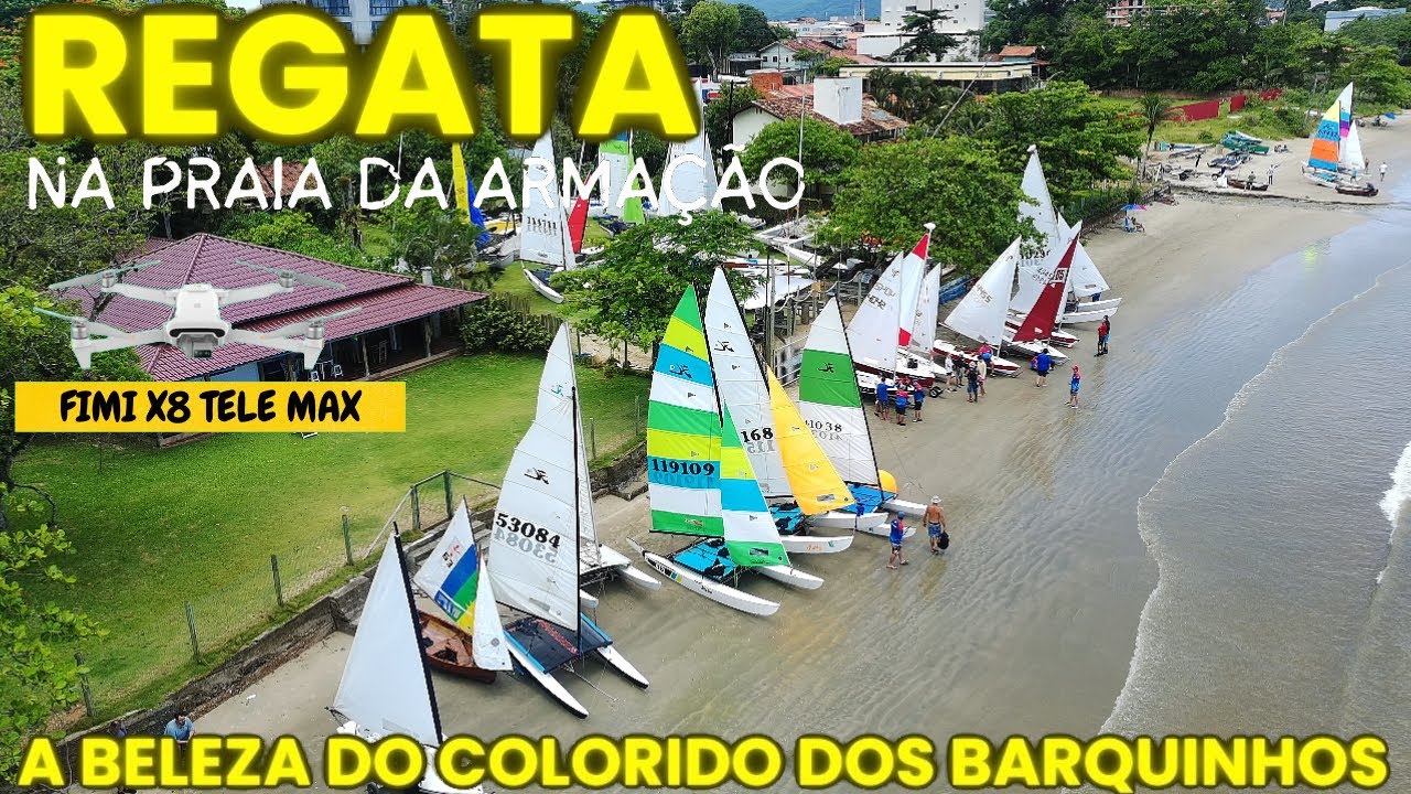 REGATA NA PRAIA DA ARMAÇÃO EM PNHA SANTA CATARINA - FIMI X8 TELE MAX