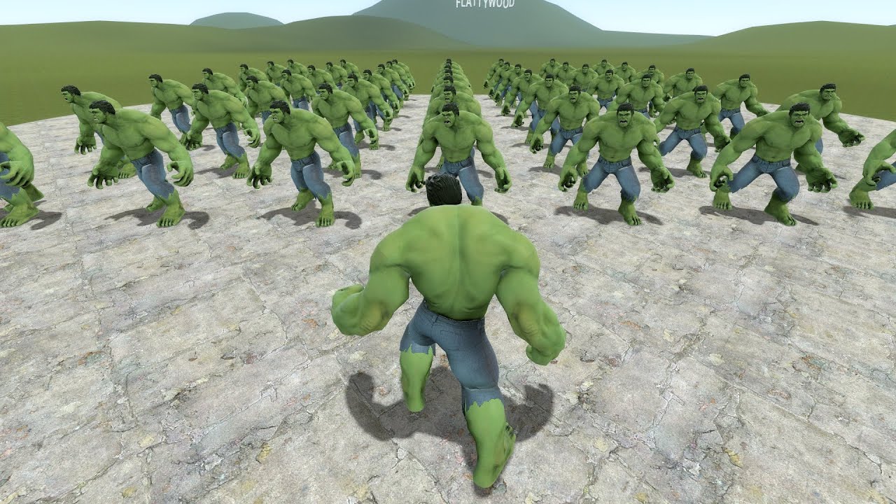 I BECAME HULK!! Garry's Mod Sandbox