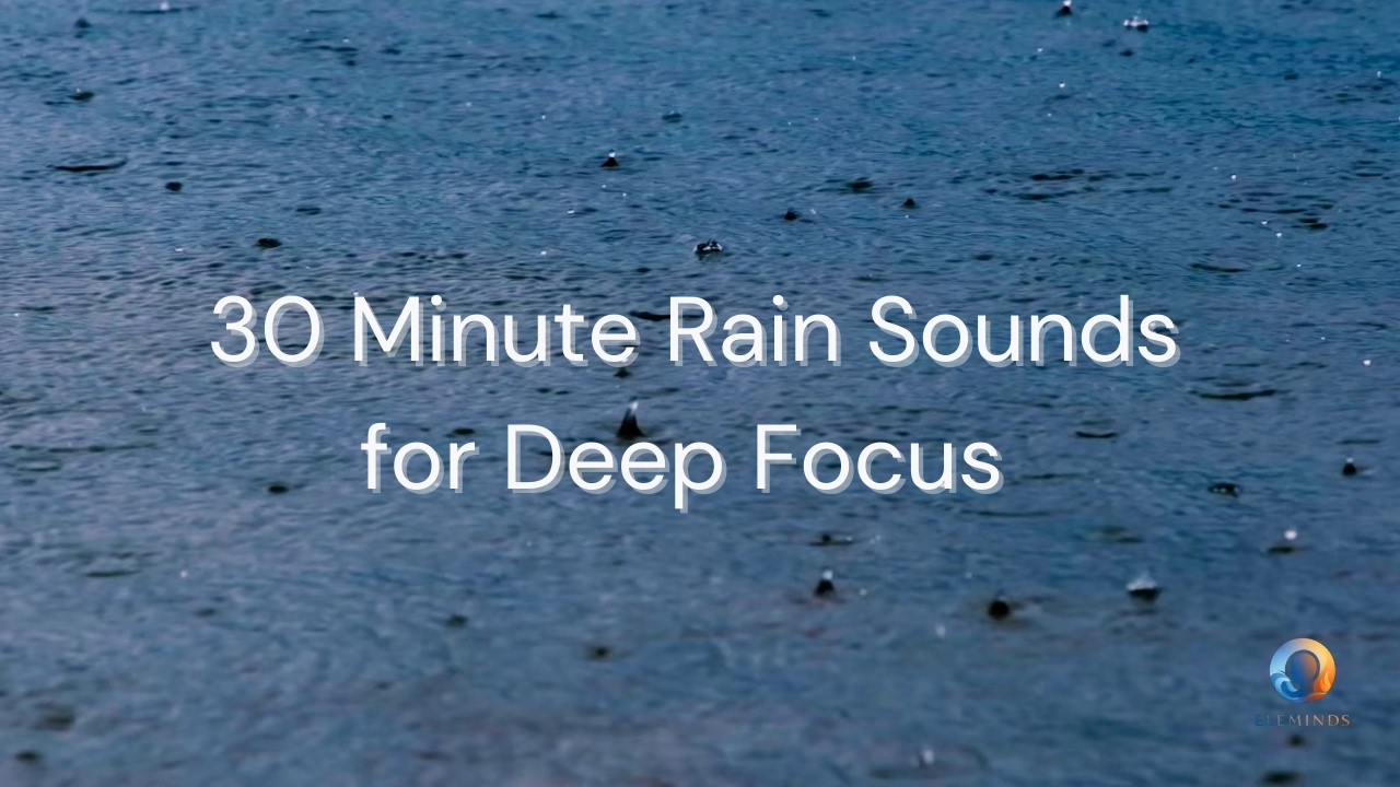 30 Minute Rain Sounds for Deep Focus | 3-2-1 Countdown Study Timer