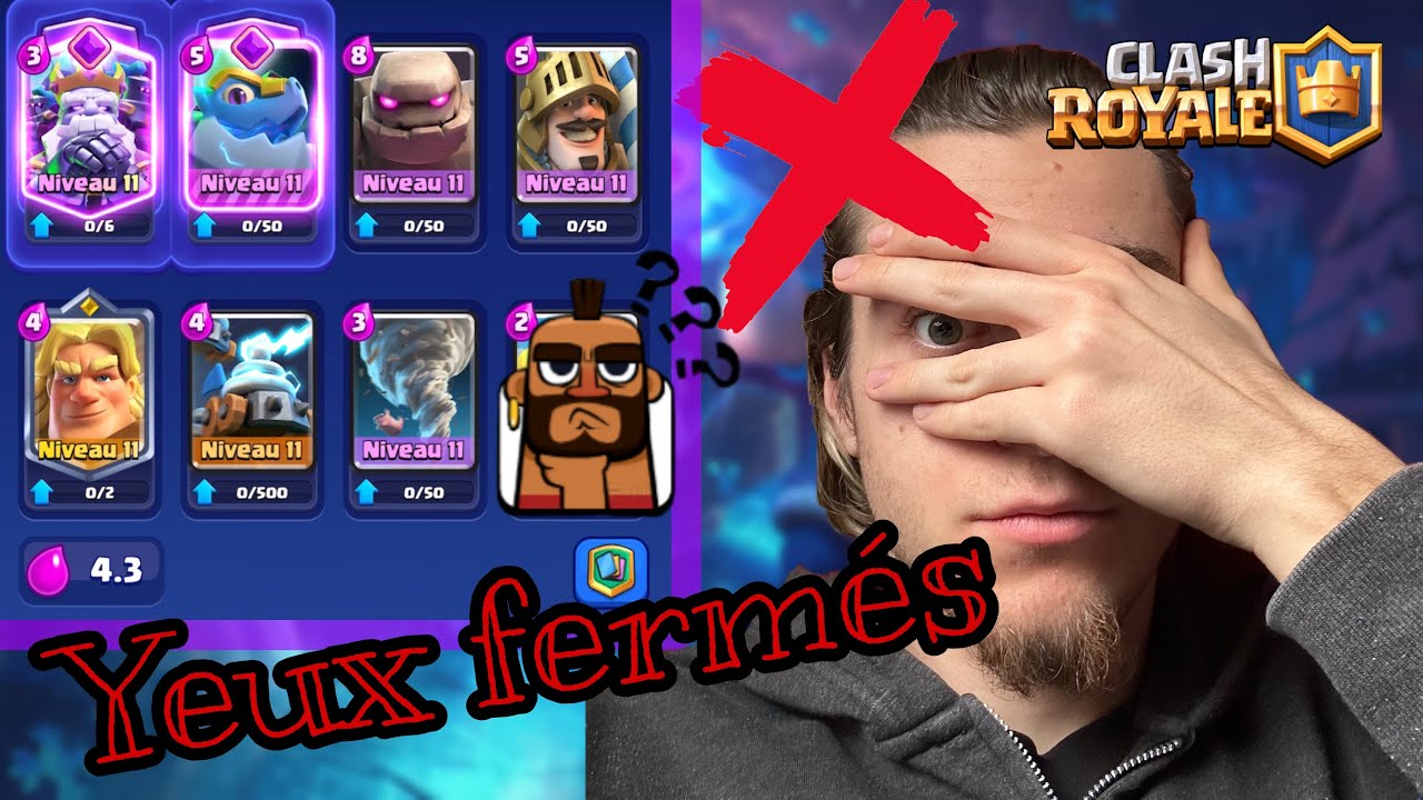 Je retente de jouer les yeux fermés sur Clash Royale (3ème épisode) 
