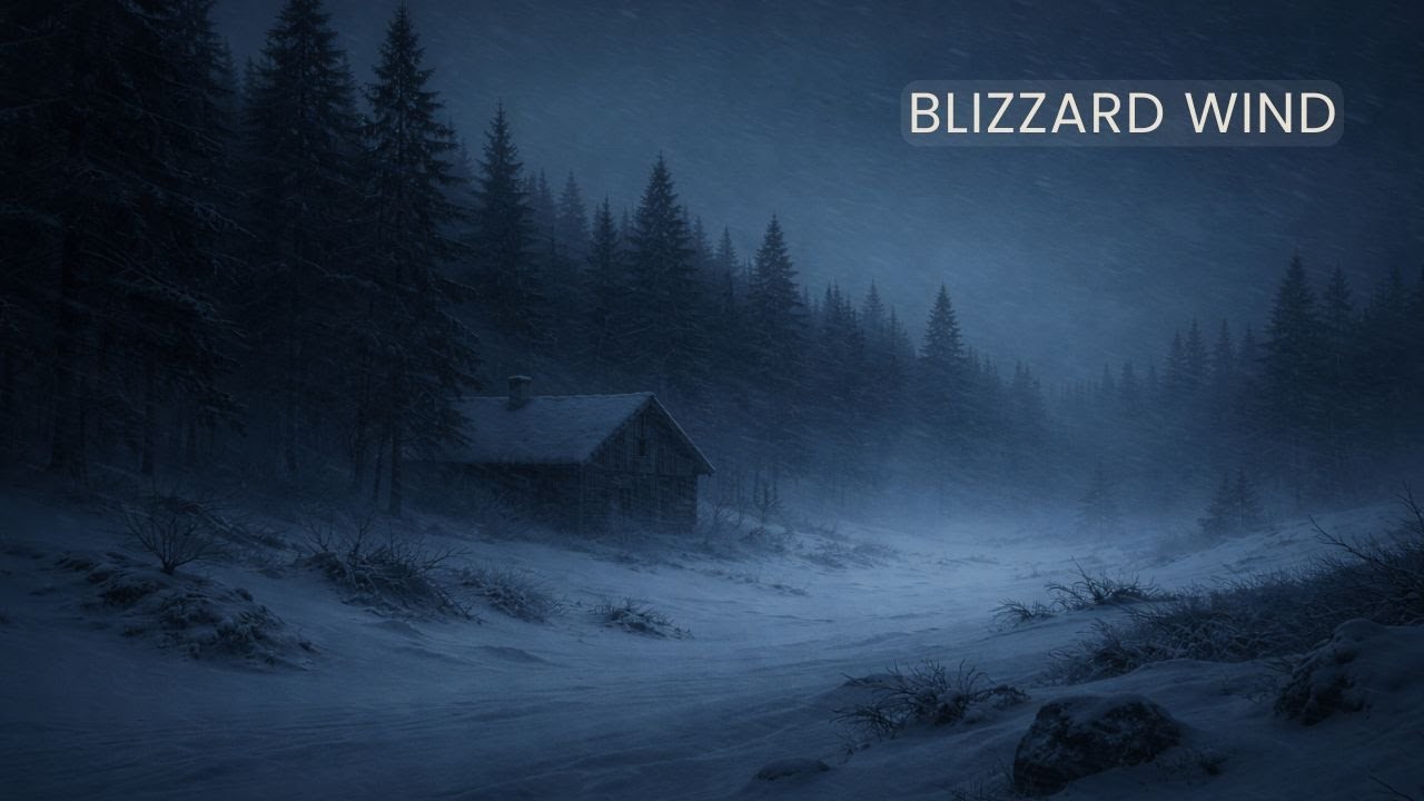 Blizzard Wind Outside Cabin &ndash; 10 Hours | Snowstorm Wind Sounds for Deep Sleep