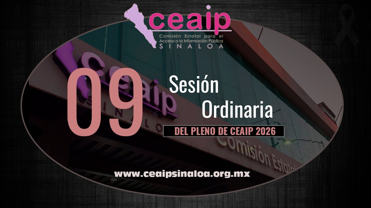 Sesión Ordinaria del pleno CEAIP 9/26