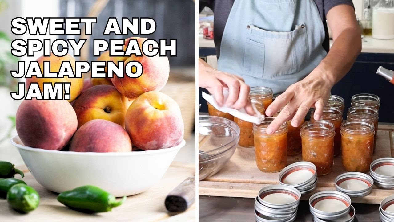 Вкусный и простой рецепт джема из персиков и халапеньо (для консервирования)!