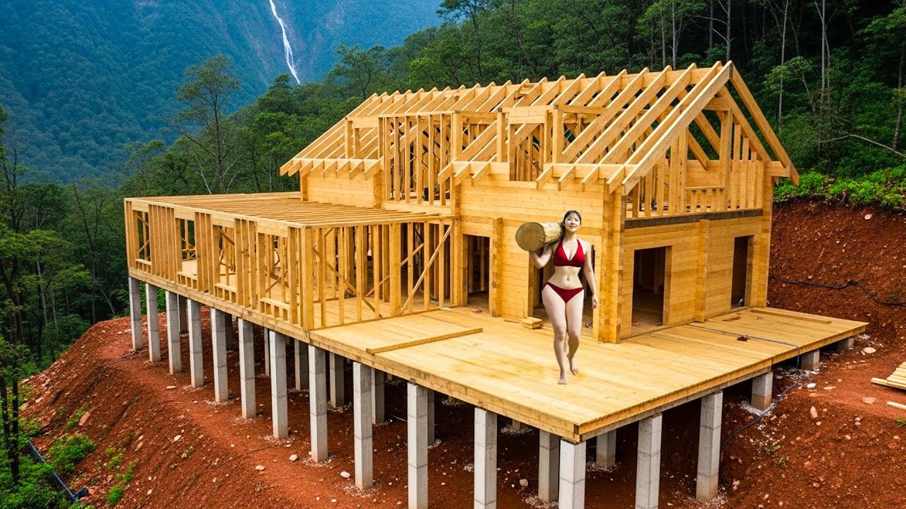 Her Battle With Nature: The Relentless Journey to Build a Wooden House That Endures Time