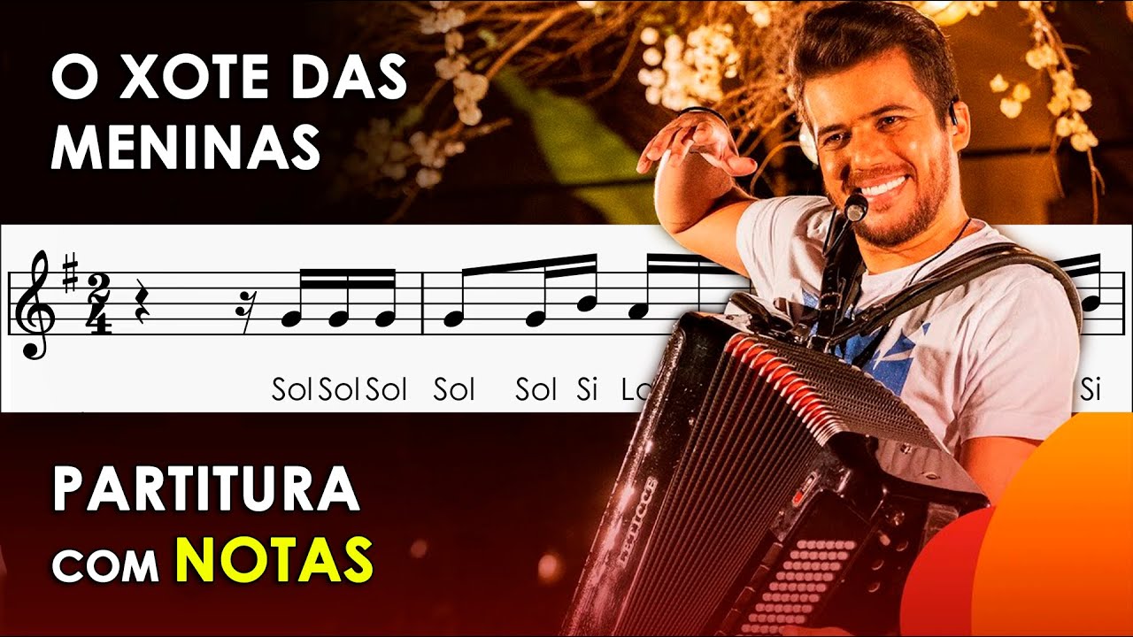 O Xote das Meninas | Partitura com Notas para Flauta Doce, Violino | Luiz Gonzaga
