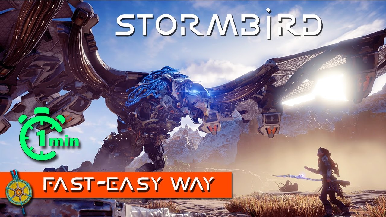 Fastest Way to Kill Stormbird Easily (No Tripcaster Blast) - Horizon Zero Dawn