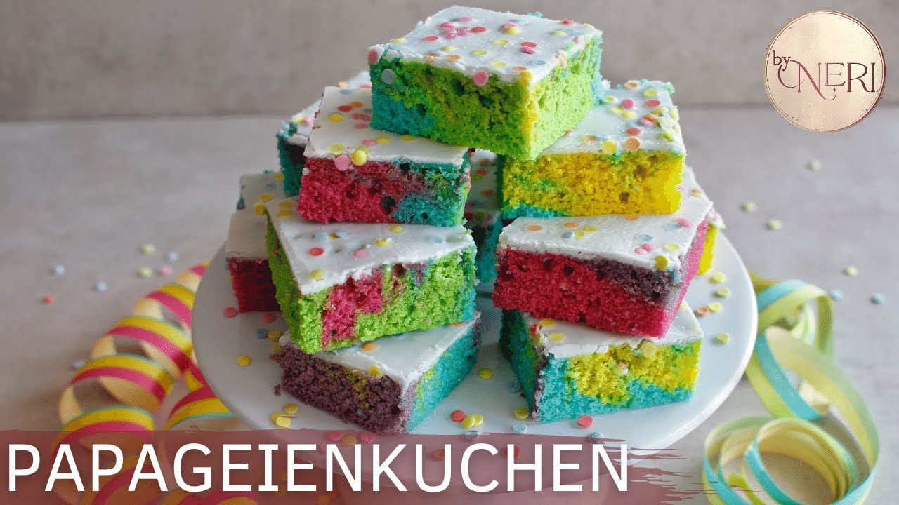 Papageienkuchen / bunter Konfettikuchen / Partykuchen / byNeri