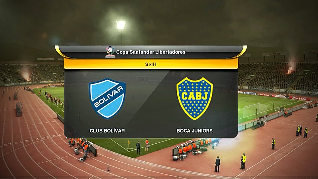 PES 2013 Club bolívar vs Boca juniors - fase de grupos - Copa libertadores