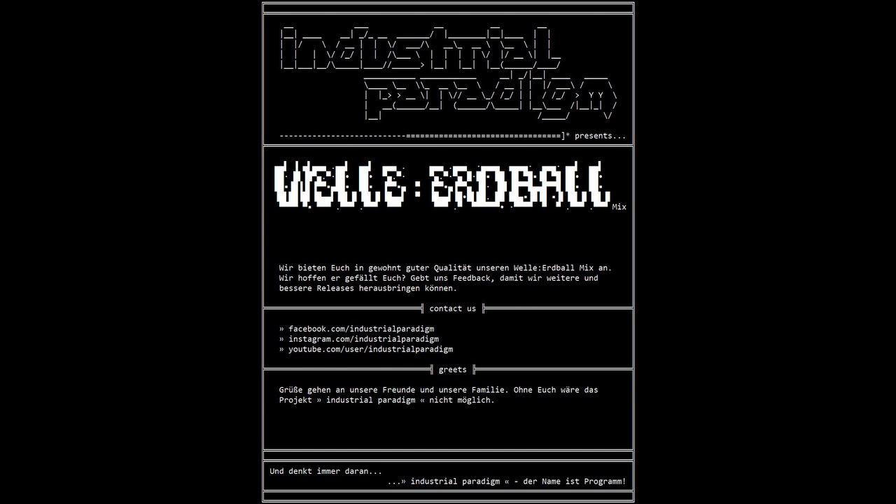 Industrial Paradigm - Welle Erdball Mix