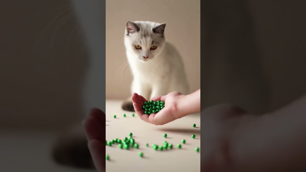 ASMR Beads Reverse 😻 Satisfying Cat Magic Watch the beads flow 