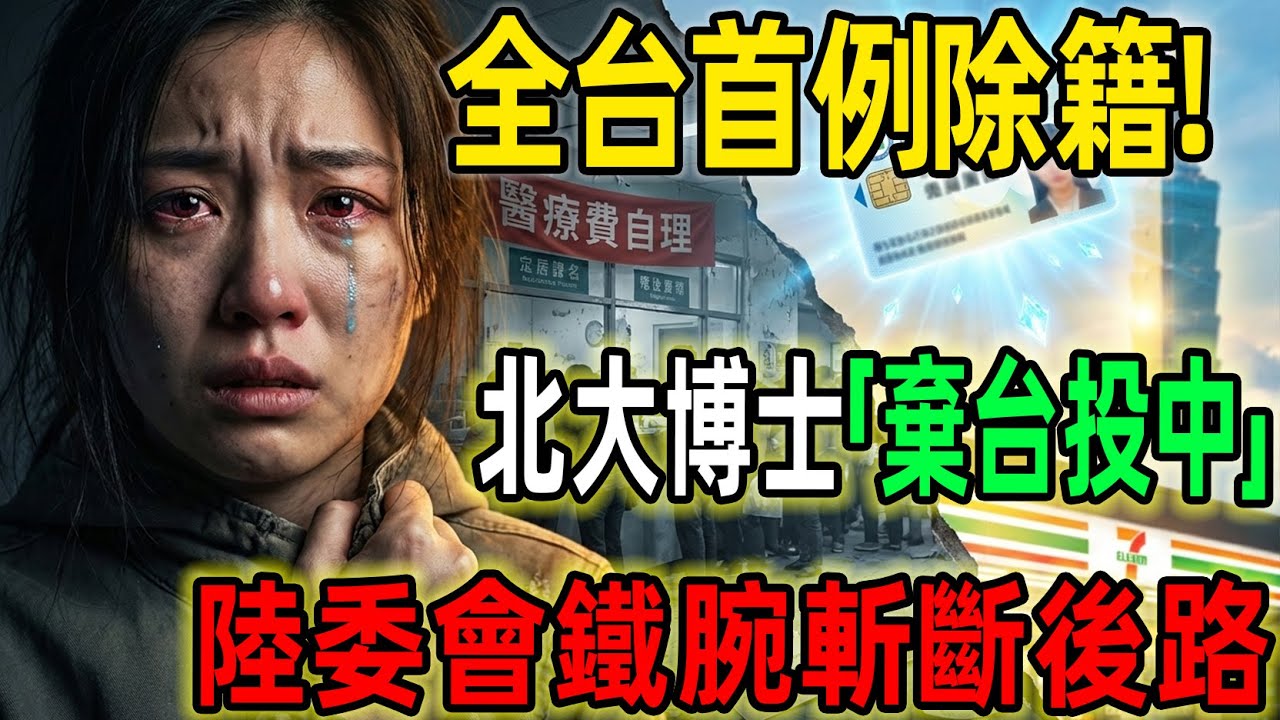 全臺首例除籍！北大博士高調「棄台投中」慘變人球？陸委會鐵腕斬斷後路，黃安看完都嚇傻！