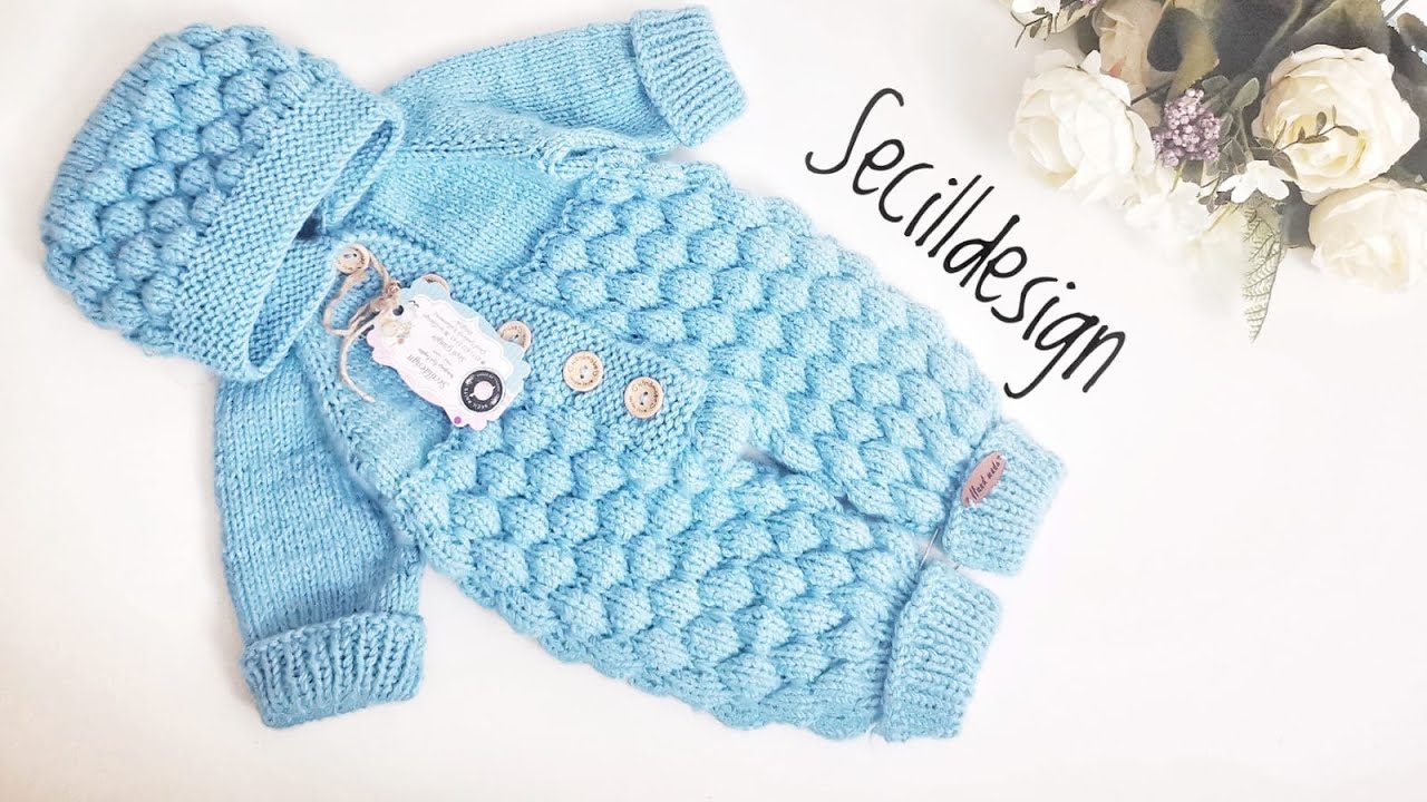 Youtubedeki En Güzel Bebek Tulumu Yapılışı - Bonbon Şekeri Bebek Tulumu - Örgü Kafası